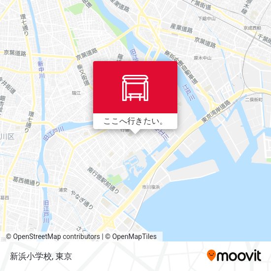 新浜小学校地図