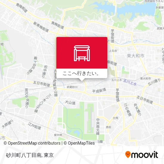 砂川町八丁目南地図