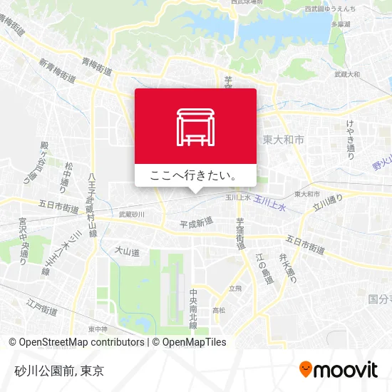 砂川公園前地図