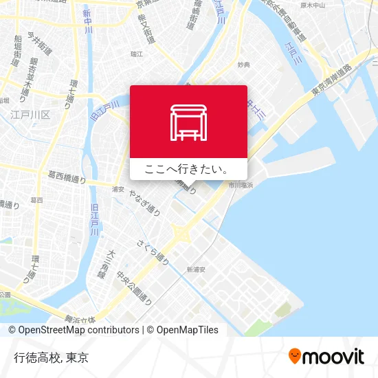 行徳高校地図