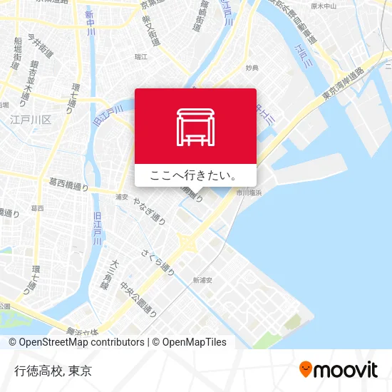 行徳高校地図
