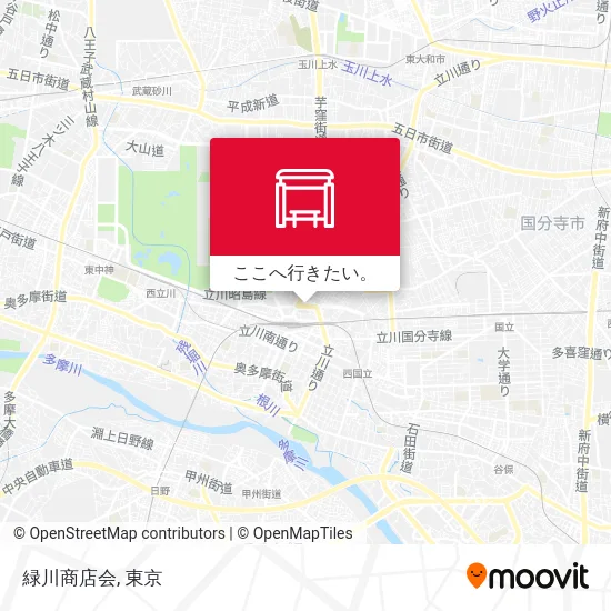 緑川商店会地図
