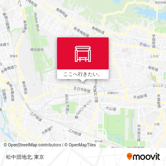 松中団地北地図