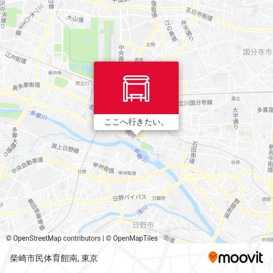 柴崎市民体育館南地図