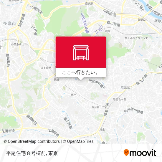 平尾住宅８号棟前地図