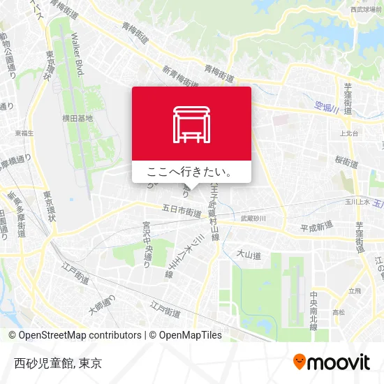 西砂児童館地図