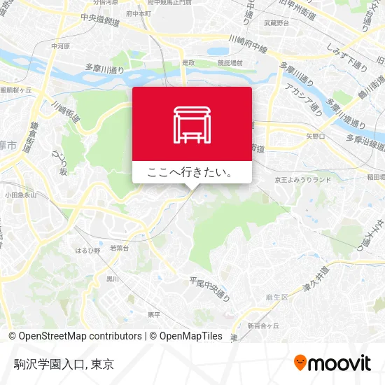 駒沢学園入口地図