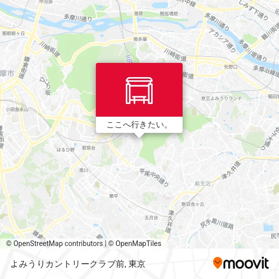 よみうりカントリークラブ前地図