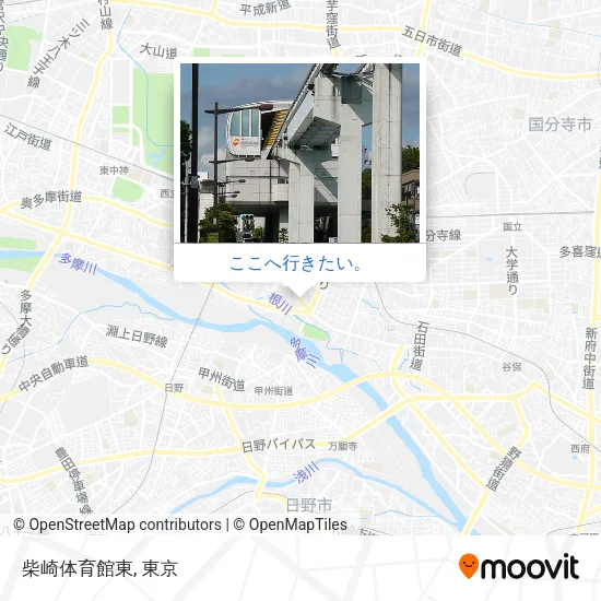 柴崎体育館東地図