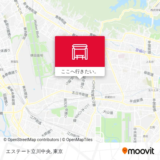 エステート立川中央地図
