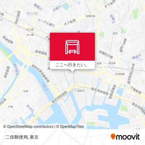 二俣郵便局地図