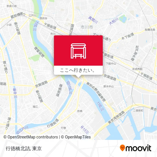 行徳橋北詰地図