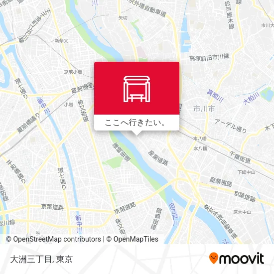 大洲三丁目地図