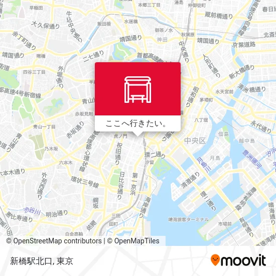 新橋駅北口地図