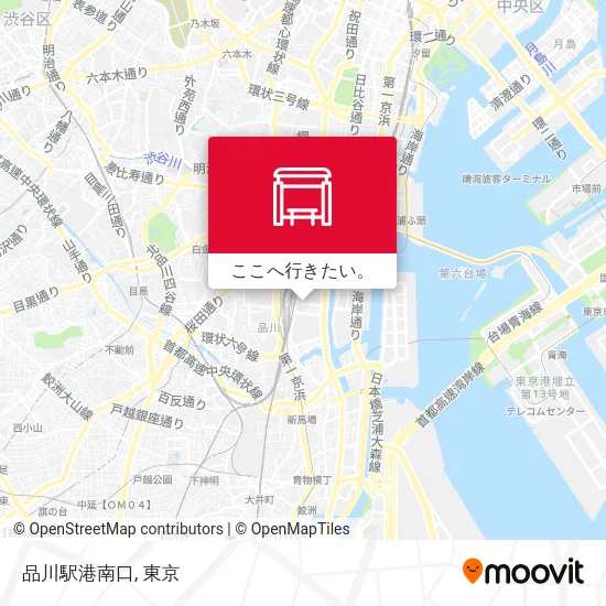 品川駅港南口地図
