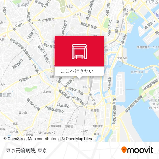 東京高輪病院地図