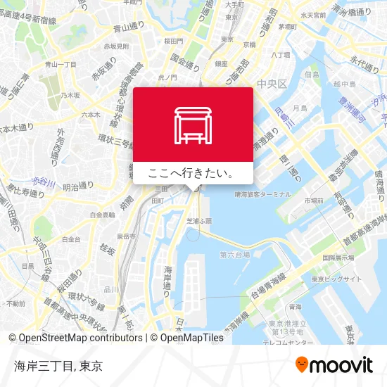 海岸三丁目地図