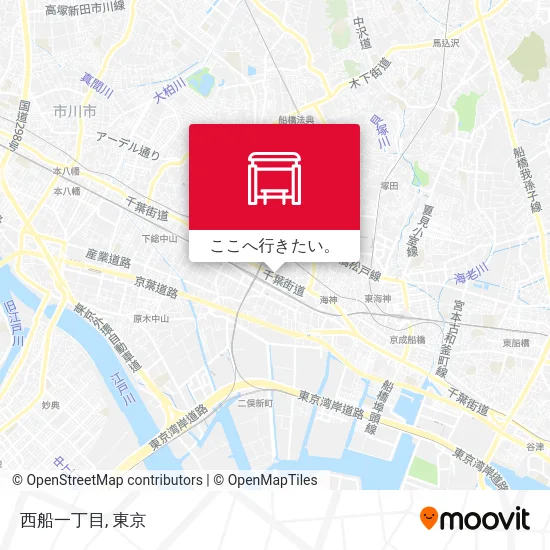 西船一丁目地図