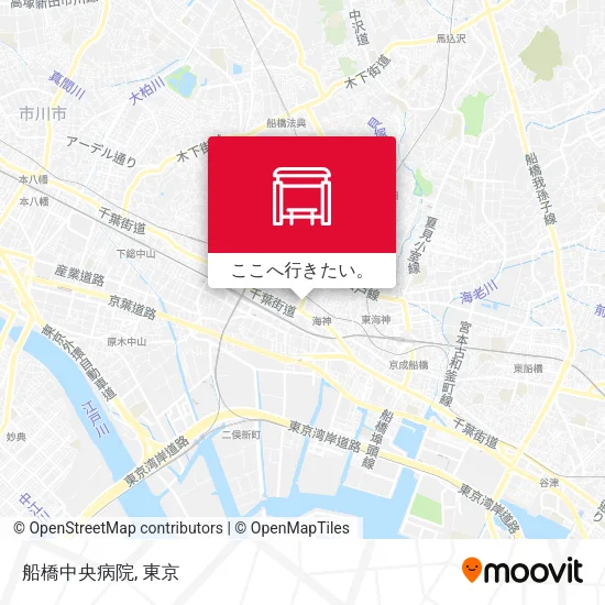 船橋中央病院地図