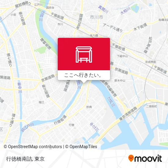 行徳橋南詰地図