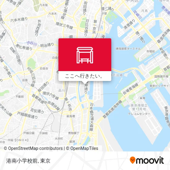 港南小学校前地図