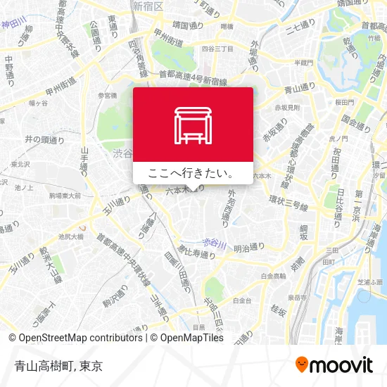 青山高樹町地図