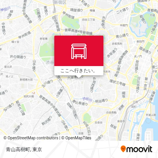 青山高樹町地図