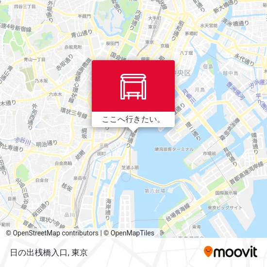 日の出桟橋入口地図