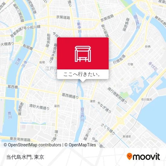 当代島水門地図