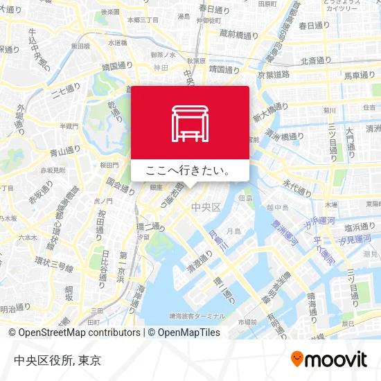 中央区役所地図