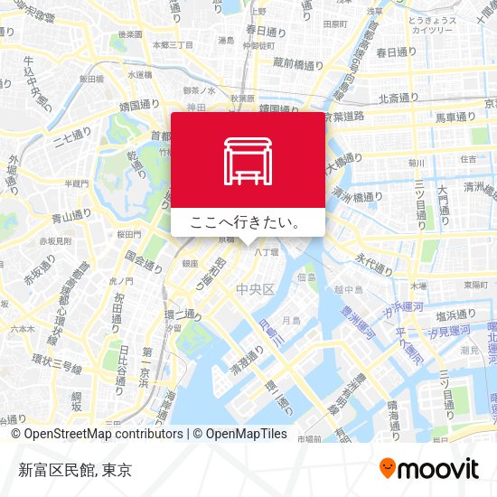 新富区民館地図