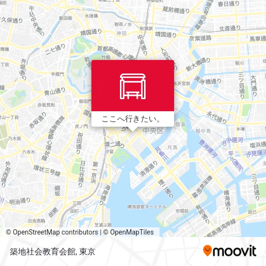 築地社会教育会館地図