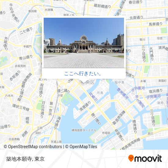 築地本願寺地図