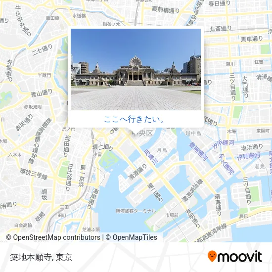 築地本願寺地図