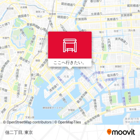 佃二丁目地図