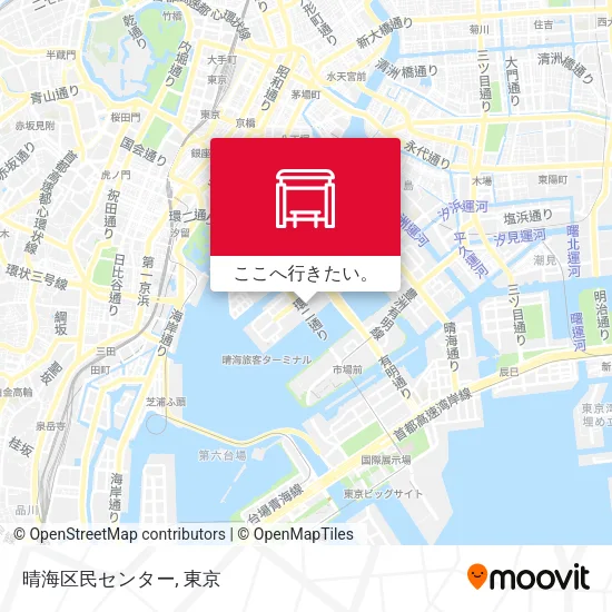 晴海区民センター地図