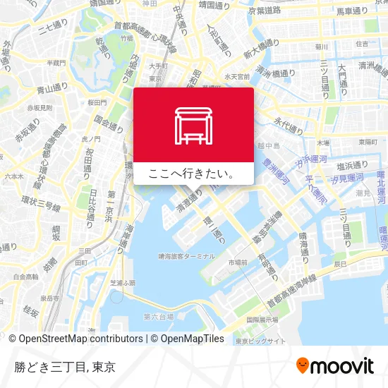 勝どき三丁目地図