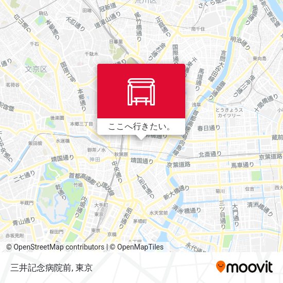 三井記念病院前地図