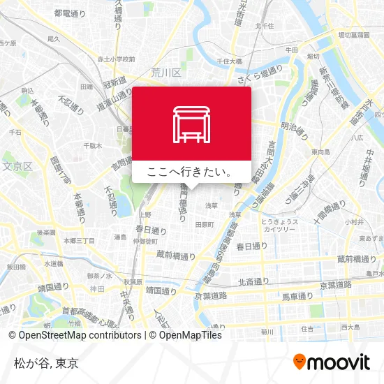 松が谷地図