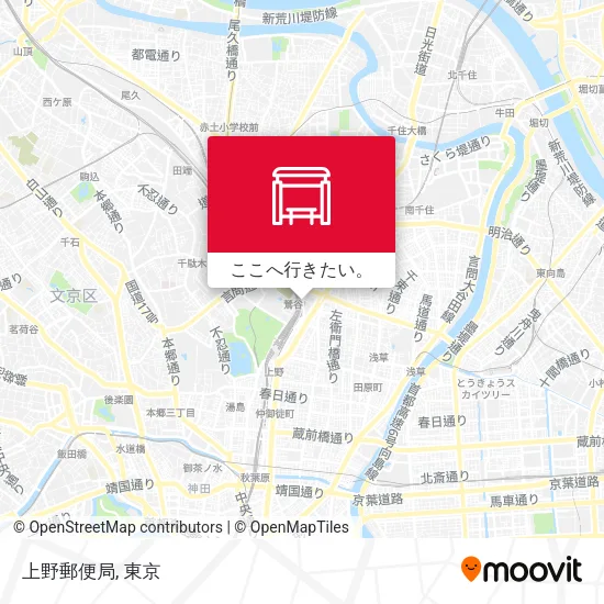 上野郵便局地図