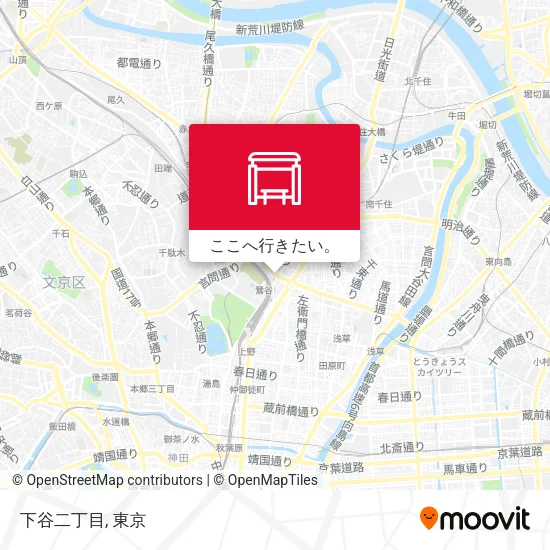 下谷二丁目地図