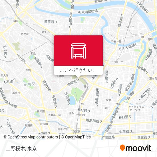 上野桜木地図