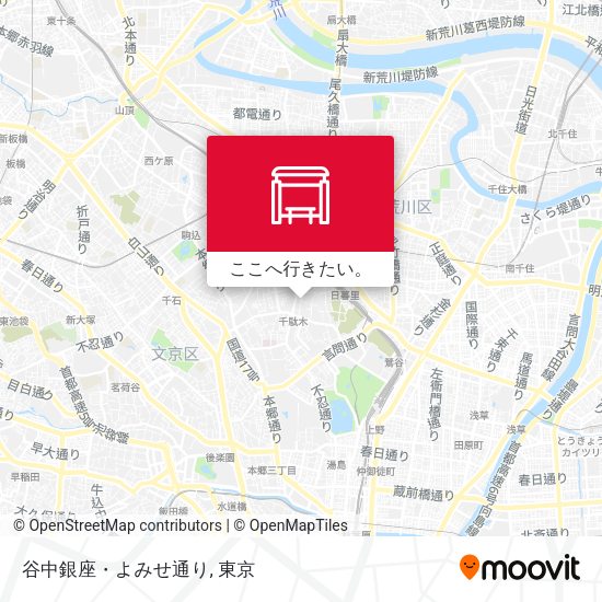 谷中銀座・よみせ通り地図