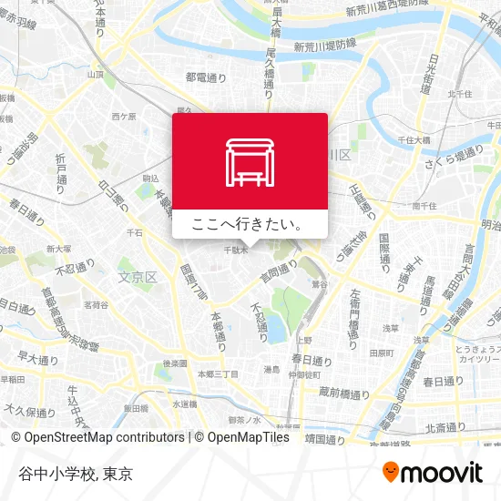 谷中小学校地図