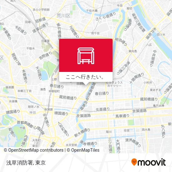 浅草消防署地図
