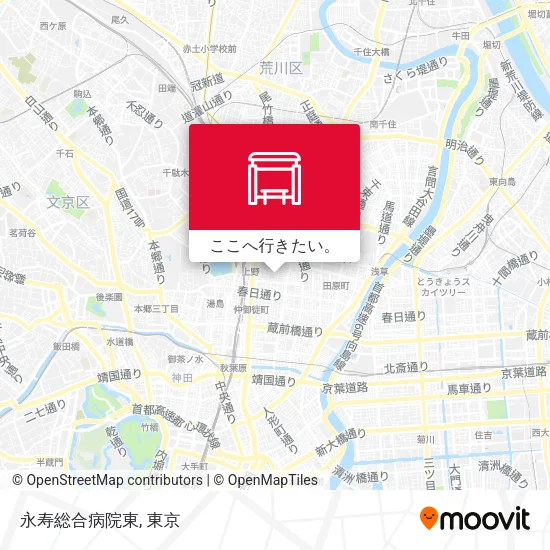 永寿総合病院東地図