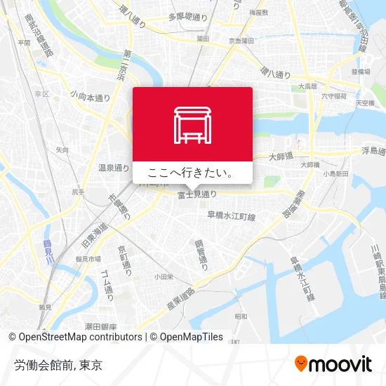 労働会館前地図