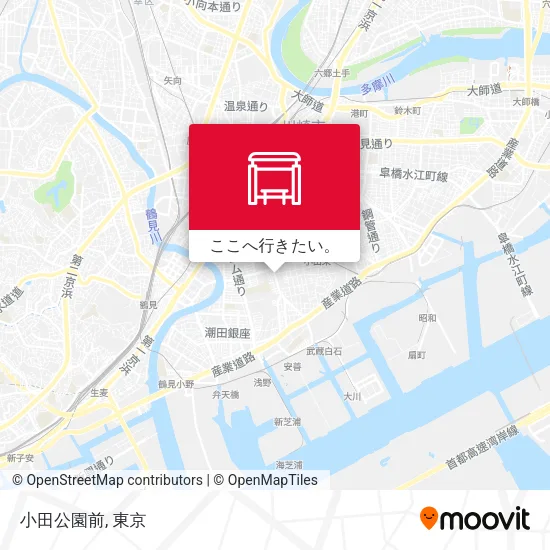 小田公園前地図
