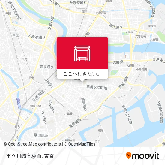 市立川崎高校前地図