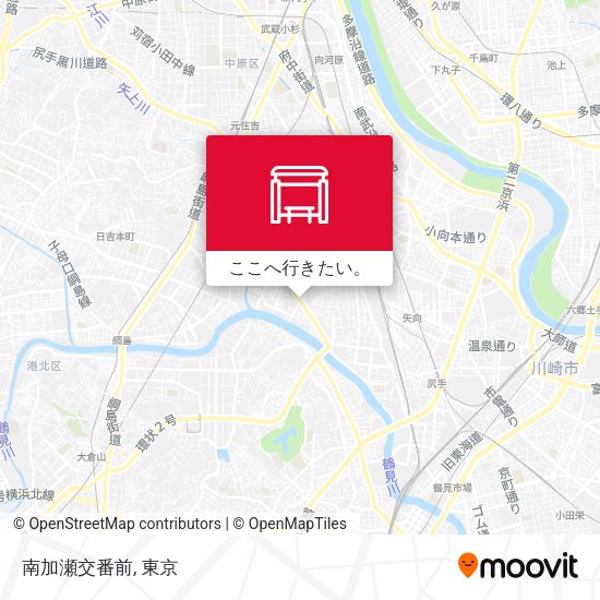 南加瀬交番前地図